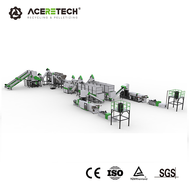 AWS-HDPE 저렴한 폐기물 병 재활용 라인